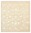 Tappeto orientale quadrato - 206 x 205 cm - beige chiaro