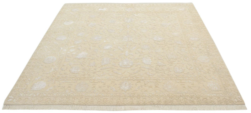 Tappeto orientale quadrato  - 206 x 205 cm - beige chiaro
