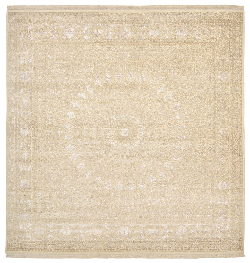 Tappeto orientale quadrato  - 304 x 301 cm - beige scuro