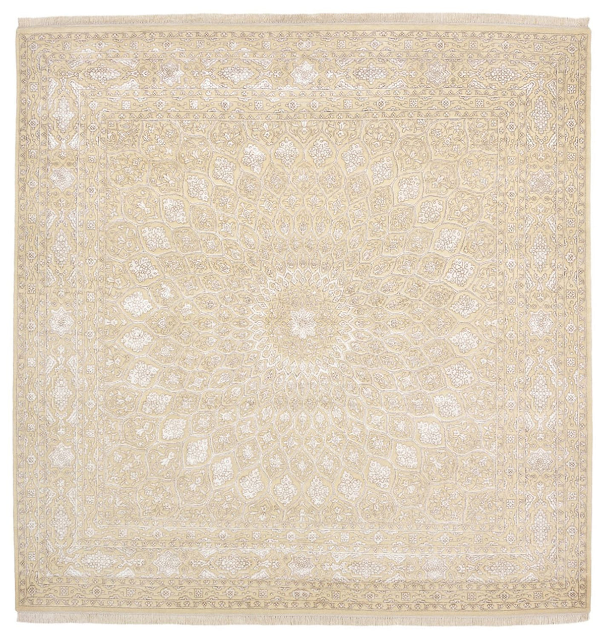 Tappeto orientale quadrato - 246 x 245 cm - beige scuro