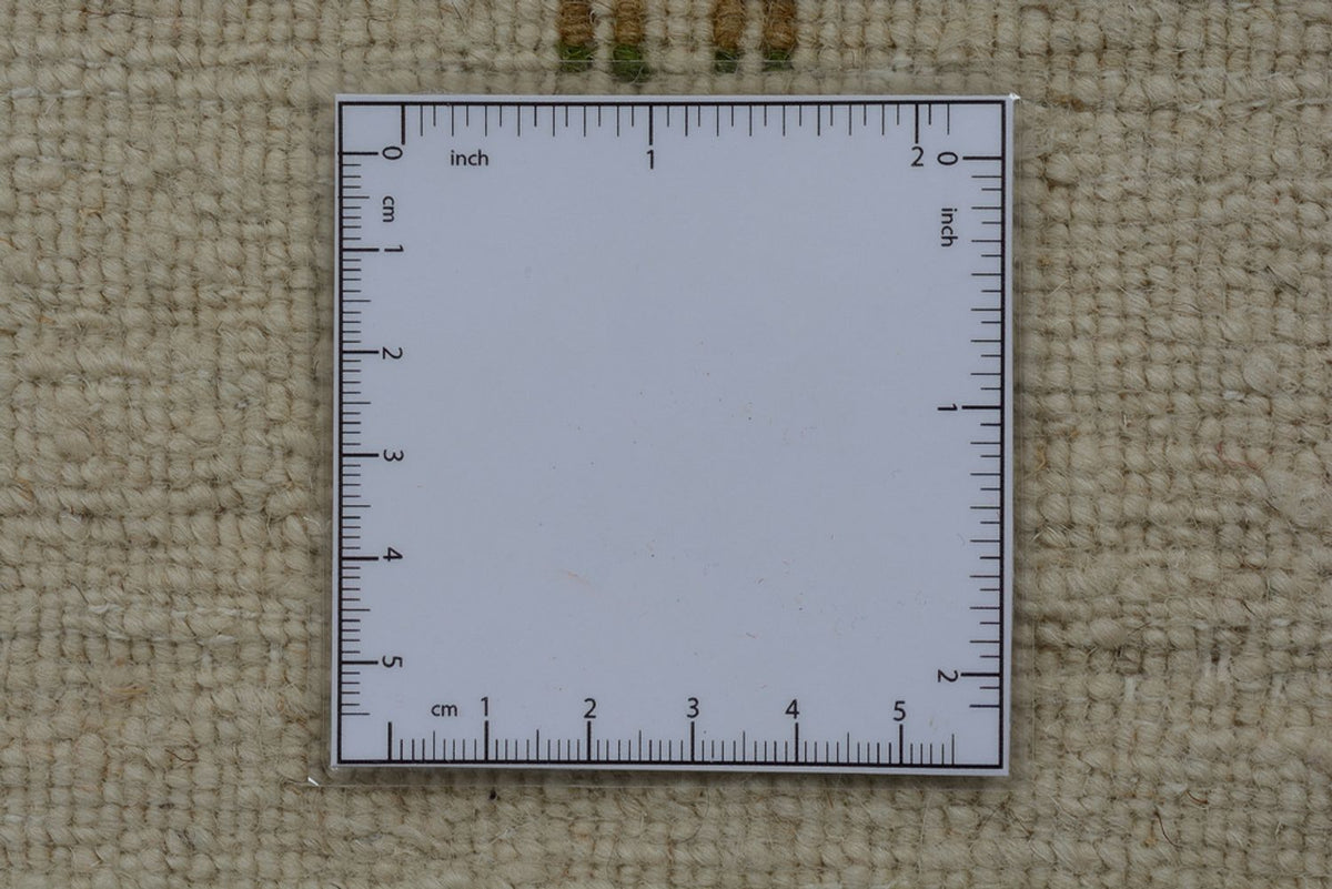 Tappeto corsia Tappeto Gabbeh - Loribaft Indus - 334 x 128 cm - crema