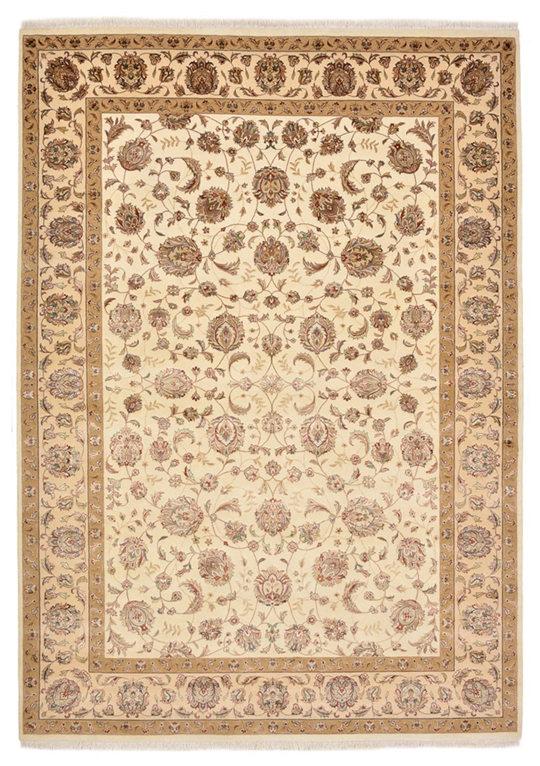 Tappeto orientale - Tabriz - 305 x 217 cm - beige chiaro
