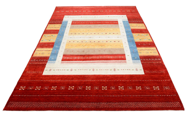 Tappeto Gabbeh - Loribaft Indus quadrato  - 251 x 248 cm - multicolore