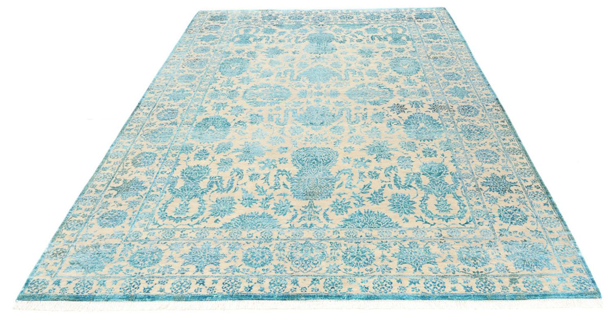 Tappeto di design - 301 x 203 cm - blu chiaro