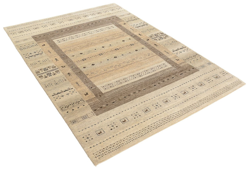 Tappeto Gabbeh - Loribaft Indus - 203 x 146 cm - beige scuro