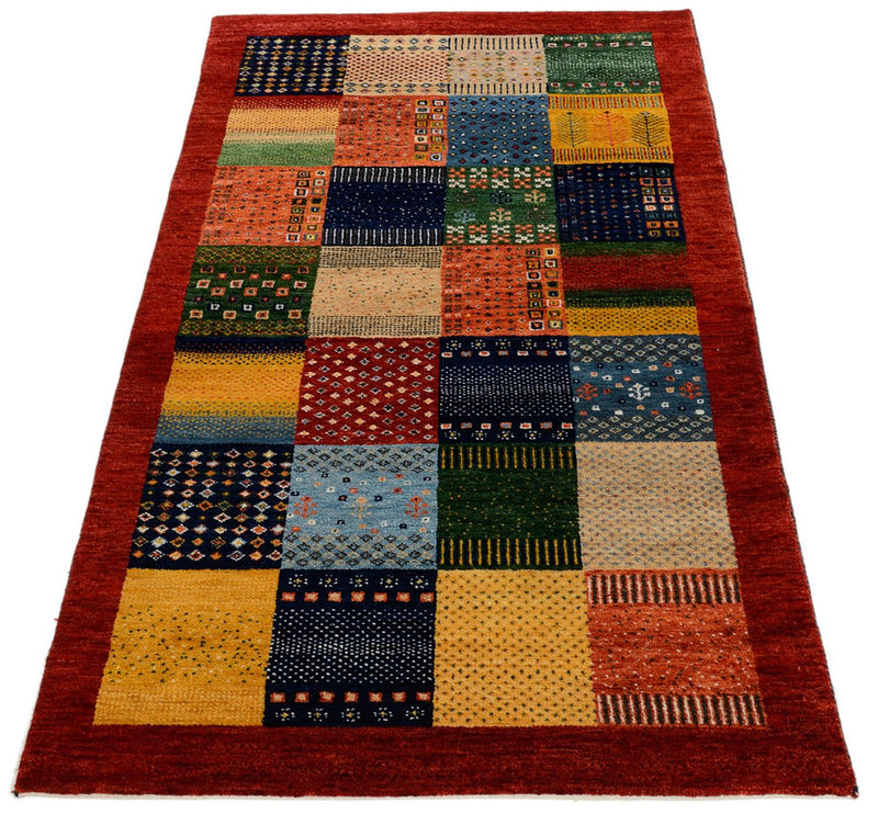 Tappeto Gabbeh - Loribaft Indus - 162 x 91 cm - multicolore