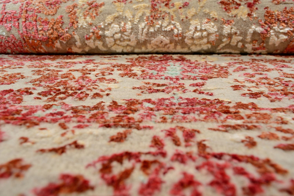 Tappeto di design - 134 x 71 cm - rosso chiaro