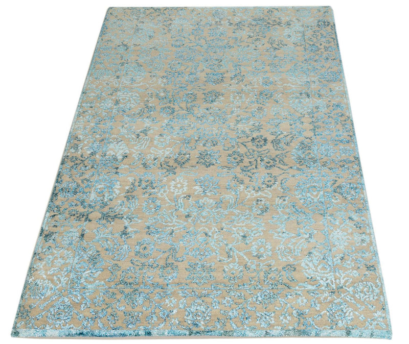 Tappeto di design - 150 x 95 cm - blu chiaro
