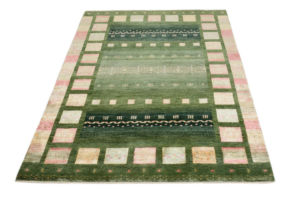 Tappeto Gabbeh - Loribaft Indus - 183 x 127 cm - verde