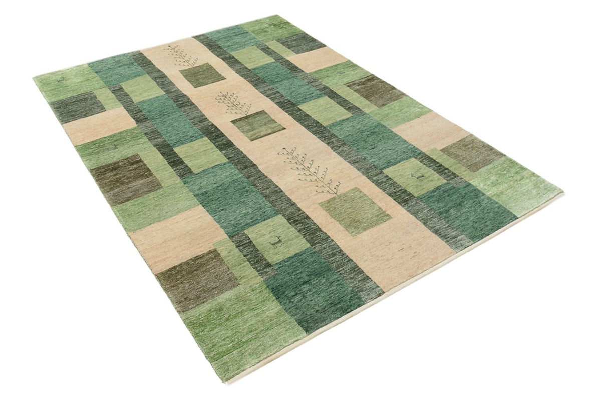 Tappeto Gabbeh - Loribaft Indus - 204 x 150 cm - verde