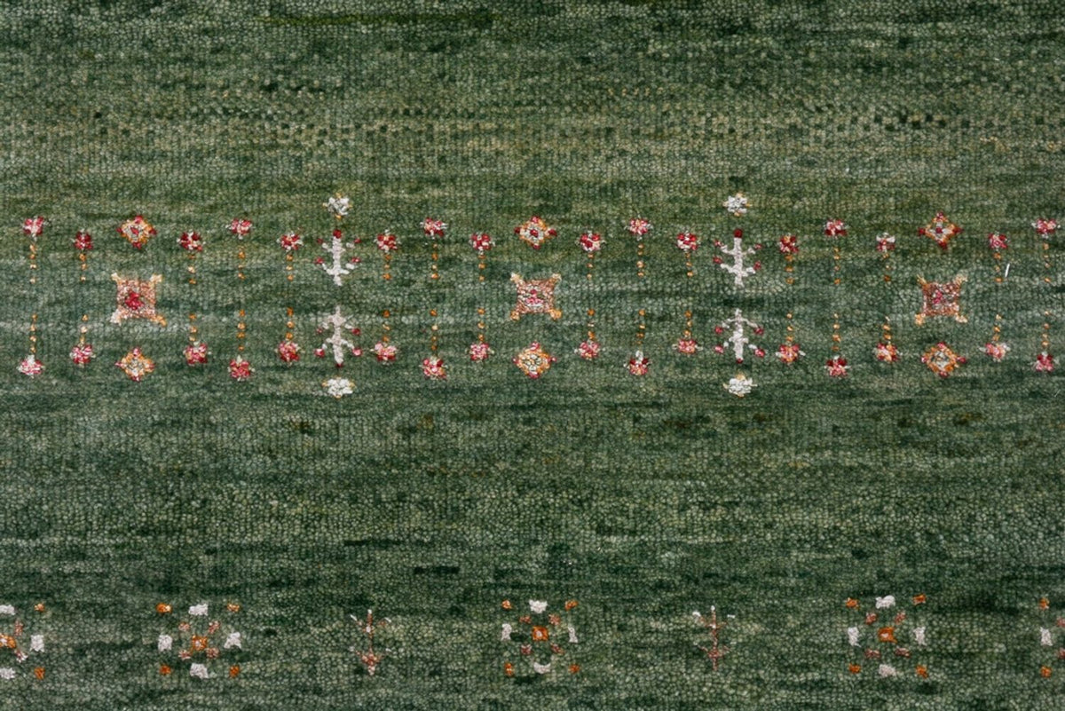 Tappeto Gabbeh - Loribaft Indus - 154 x 105 cm - verde