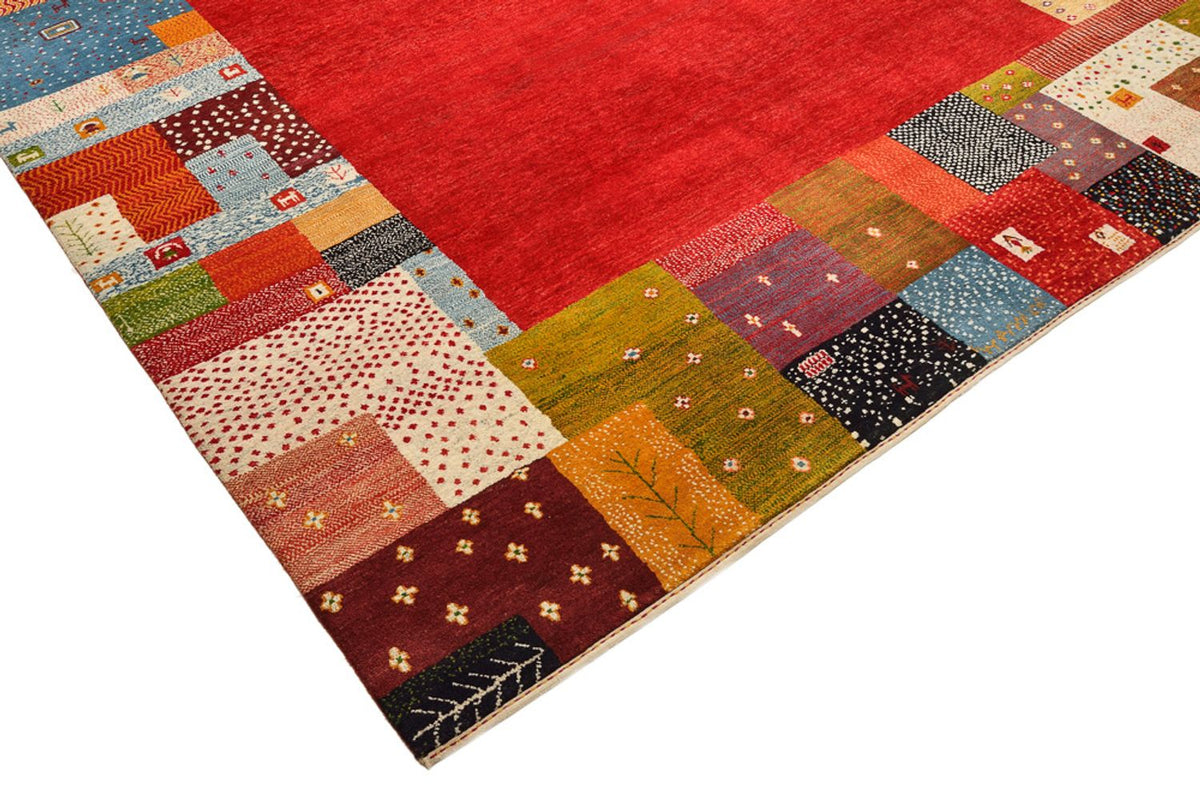 Tappeto Gabbeh - Loribaft Indus - 294 x 247 cm - rosso