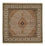 Tappeto orientale - Tabriz quadrato - 203 x 201 cm - beige scuro