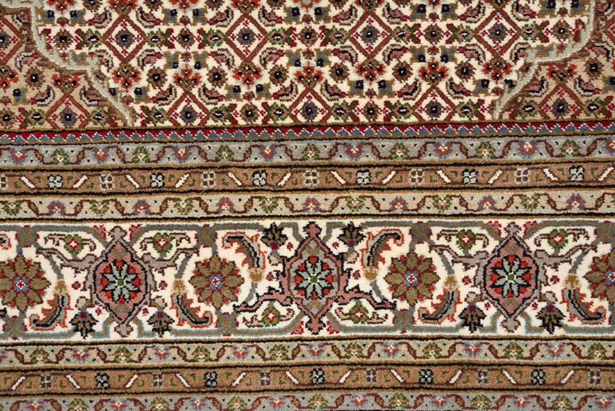 Tappeto orientale - Tabriz quadrato  - 203 x 201 cm - beige scuro