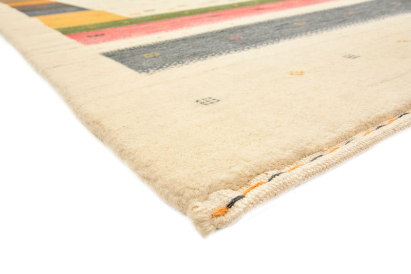 Tappeto corsia Tappeto Gabbeh - Loribaft Indus - 195 x 101 cm - beige chiaro