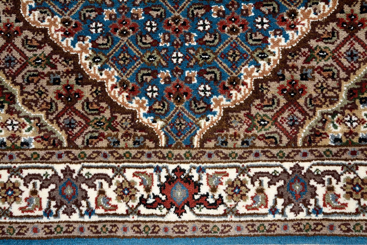 Tappeto corsia Tappeto orientale - Tabriz - 244 x 75 cm - blu scuro
