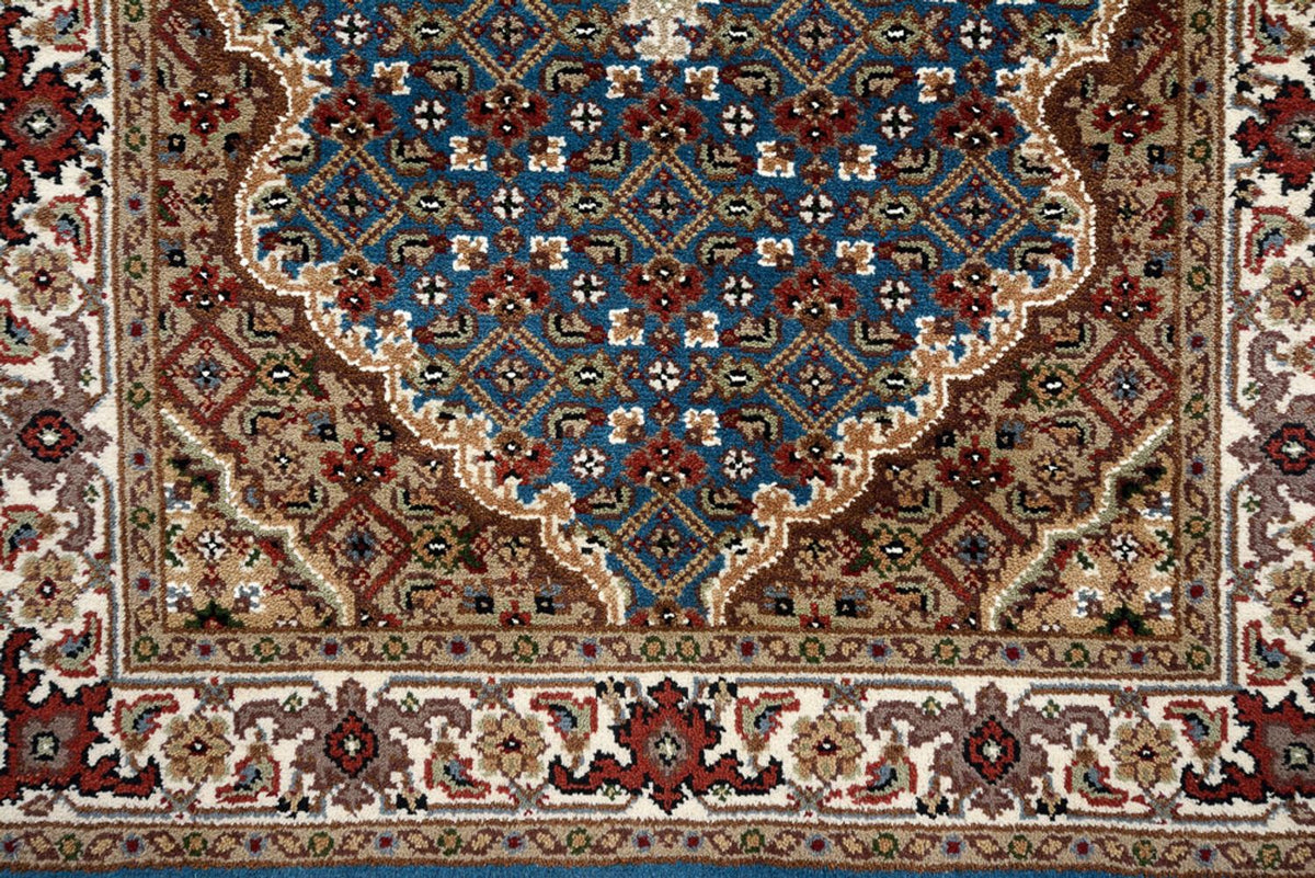 Tappeto corsia Tappeto orientale - Tabriz - 454 x 79 cm - blu scuro