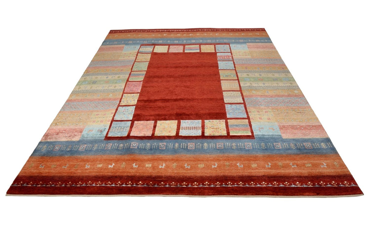 Tappeto Gabbeh - Loribaft Indus - 302 x 253 cm - rosso