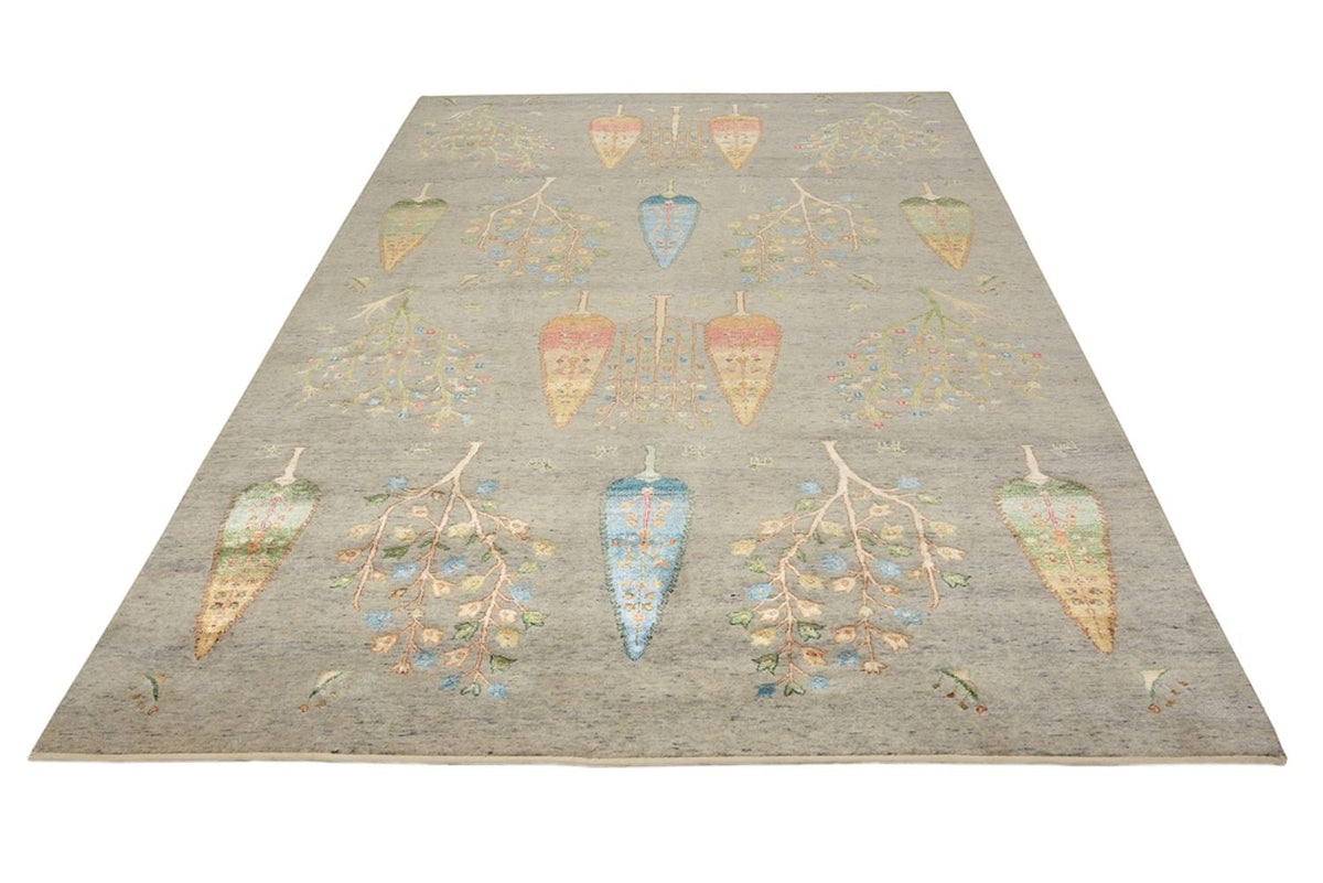 Tappeto Gabbeh - Loribaft Indus - 295 x 206 cm - grigio chiaro
