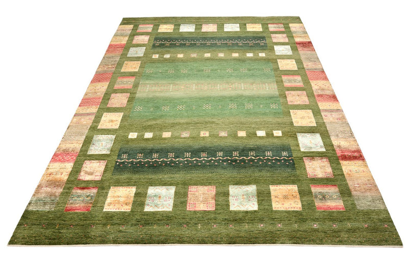 Tappeto Gabbeh - Loribaft Indus - 343 x 251 cm - verde