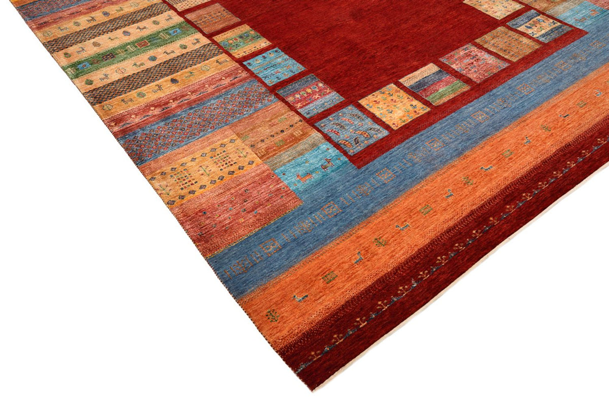 Tappeto Gabbeh - Loribaft Indus - 342 x 253 cm - rosso