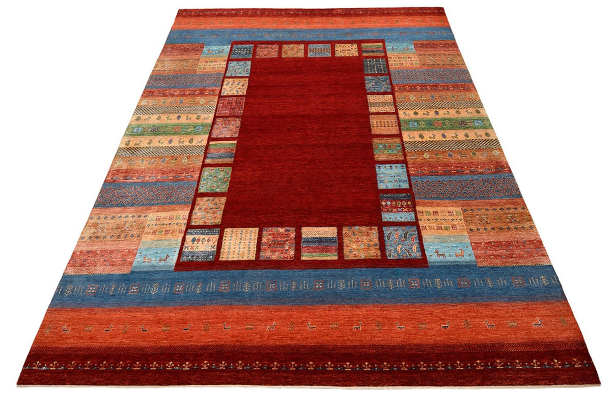 Tappeto Gabbeh - Loribaft Indus - 299 x 207 cm - rosso