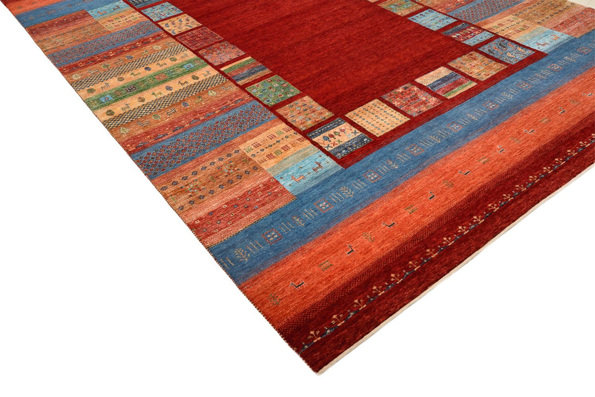 Tappeto Gabbeh - Loribaft Indus - 299 x 207 cm - rosso