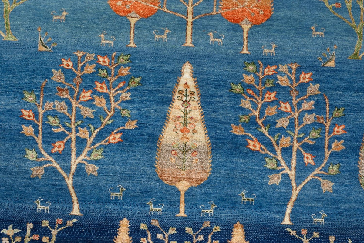 Tappeto Gabbeh - Loribaft Indus - 206 x 155 cm - blu