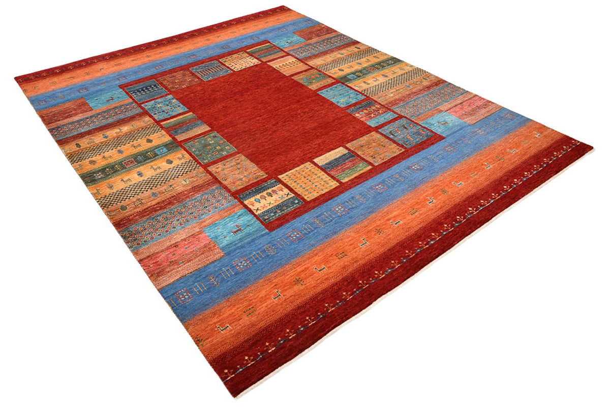 Tappeto Gabbeh - Loribaft Indus - 249 x 206 cm - rosso