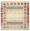 Tappeto Gabbeh - Loribaft Indus quadrato - 254 x 251 cm - beige chiaro