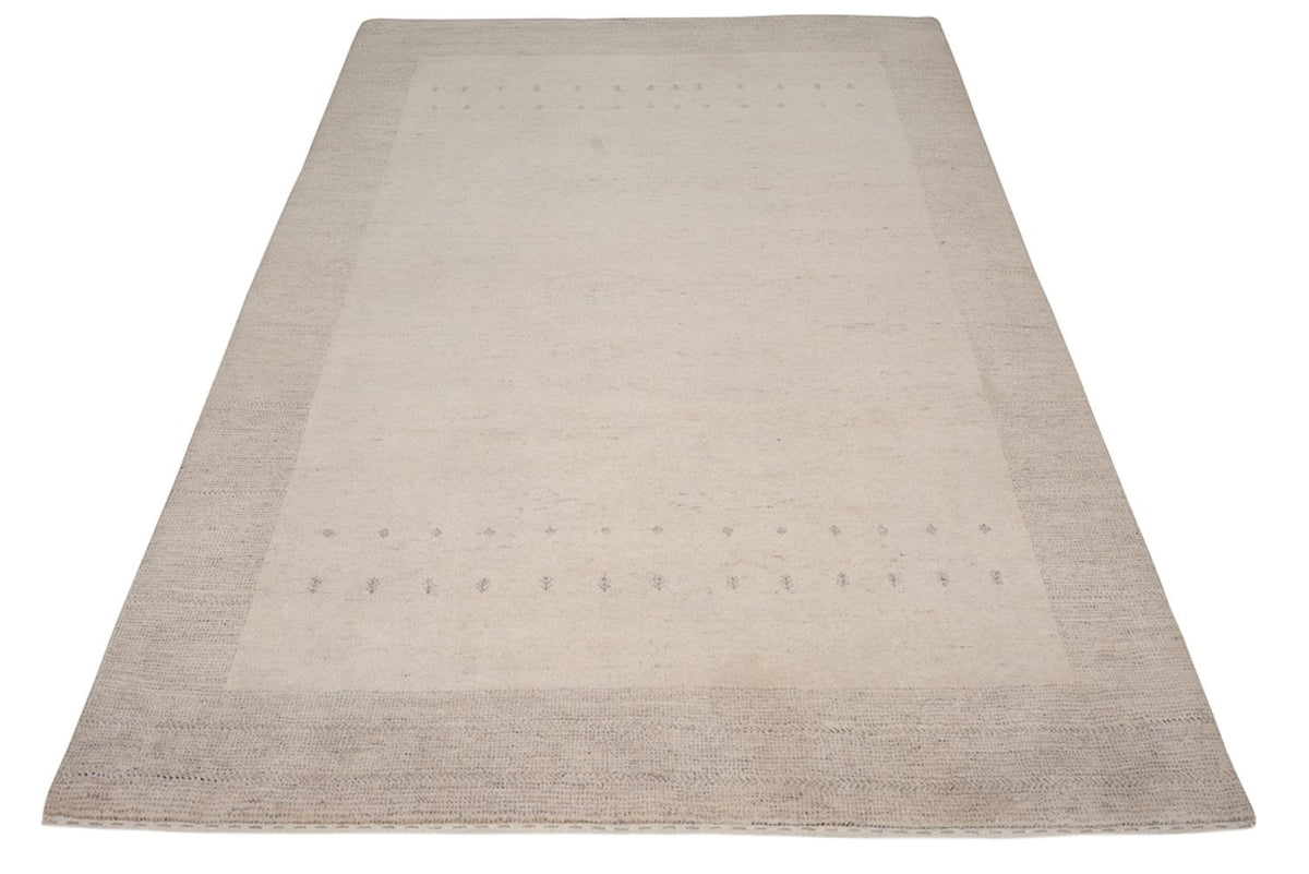 Tappeto Gabbeh - Loribaft Indus - 201 x 146 cm - grigio chiaro