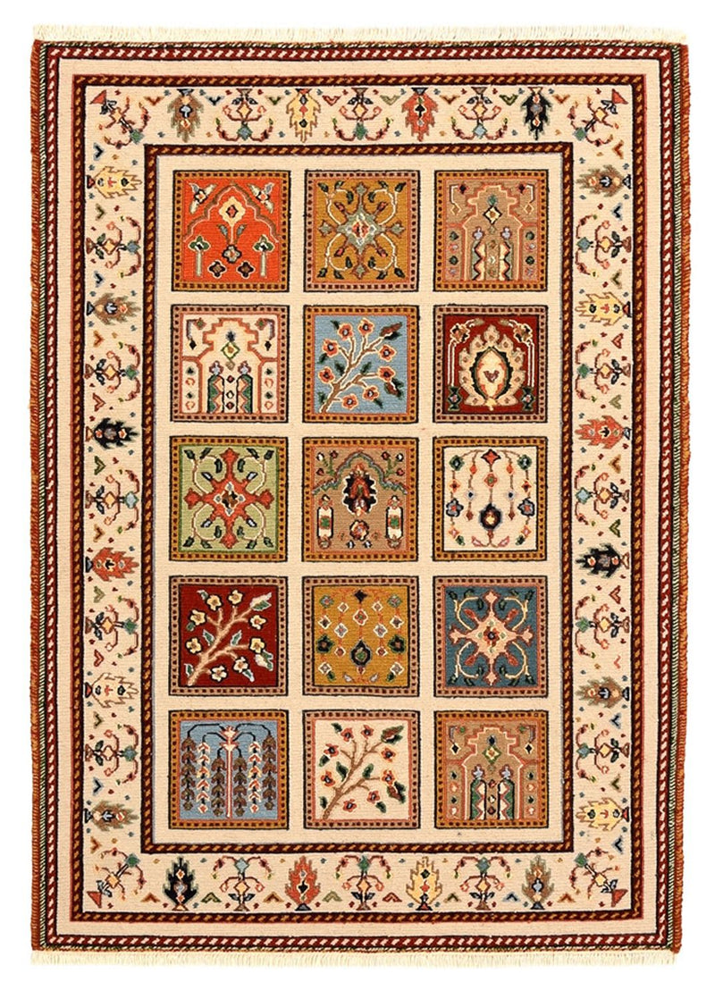 Tappeto orientale - 117 x 84 cm - crema