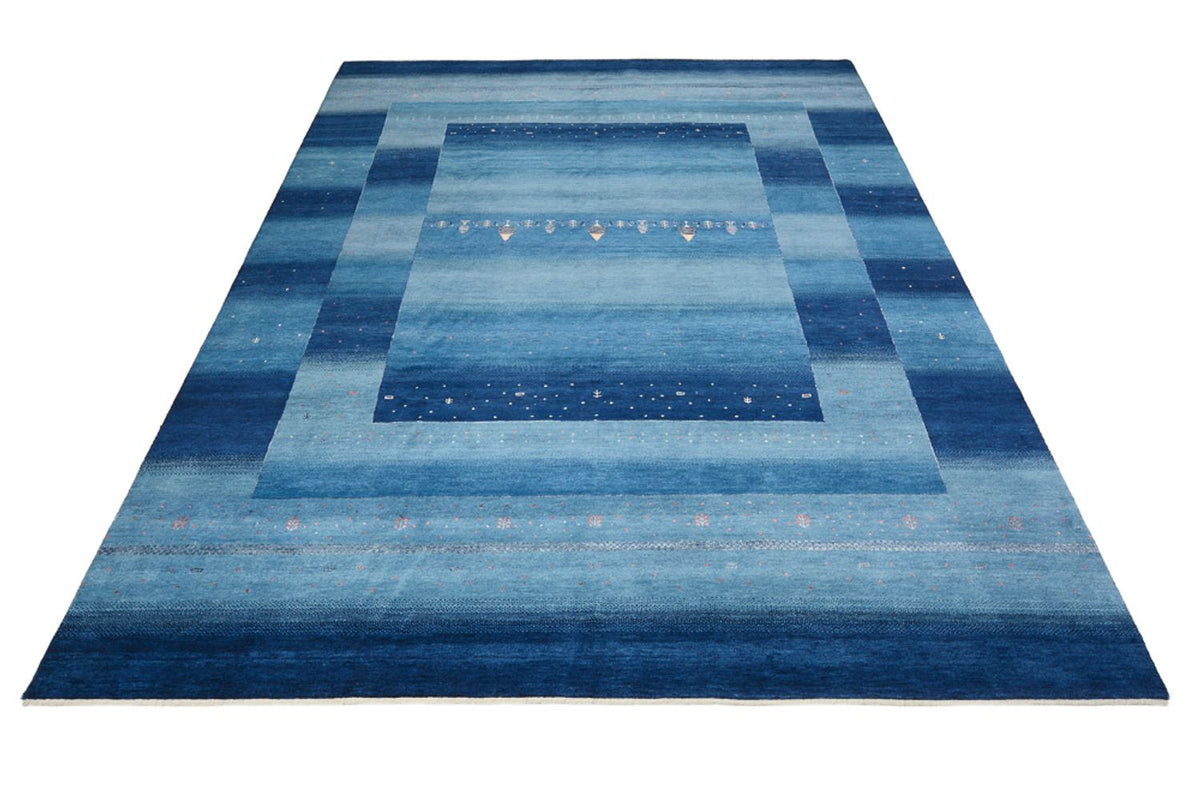 Tappeto Gabbeh - Loribaft Indus - 345 x 247 cm - blu mare
