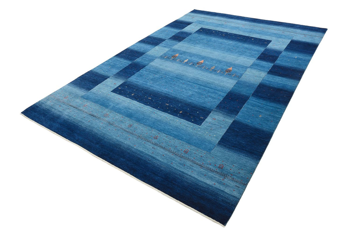 Tappeto Gabbeh - Loribaft Indus - 304 x 204 cm - blu mare