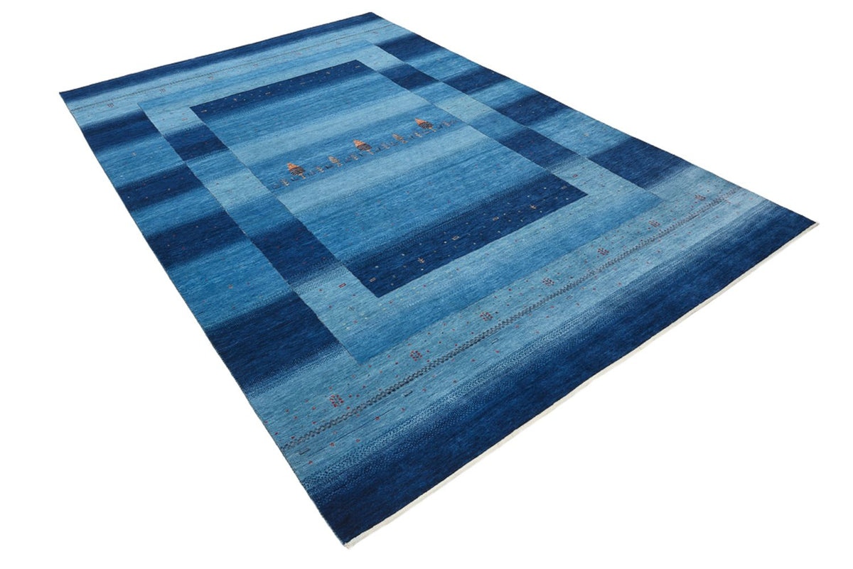 Tappeto Gabbeh - Loribaft Indus - 304 x 204 cm - blu mare