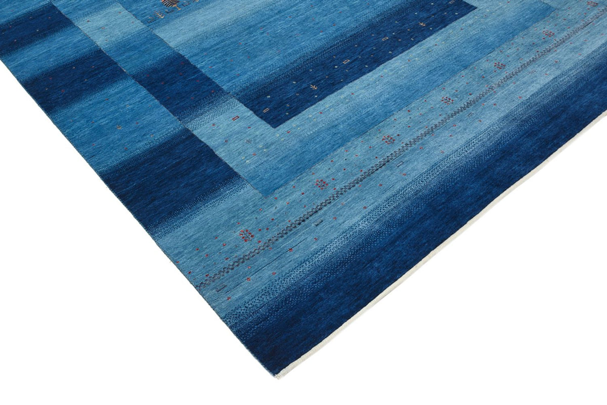 Tappeto Gabbeh - Loribaft Indus - 304 x 204 cm - blu mare