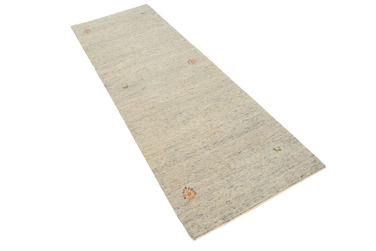 Tappeto corsia Tappeto Gabbeh - Loribaft Indus - 238 x 82 cm - beige scuro