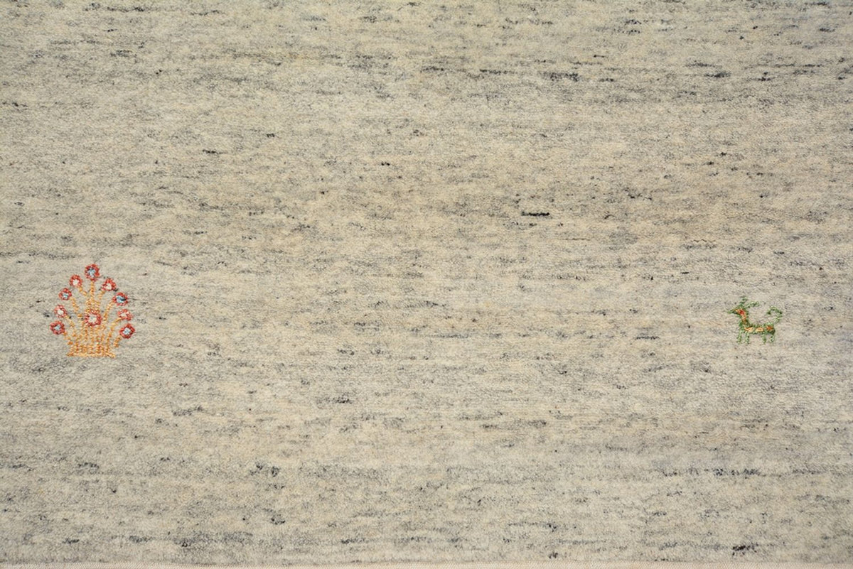 Tappeto corsia Tappeto Gabbeh - Loribaft Indus - 238 x 82 cm - beige scuro
