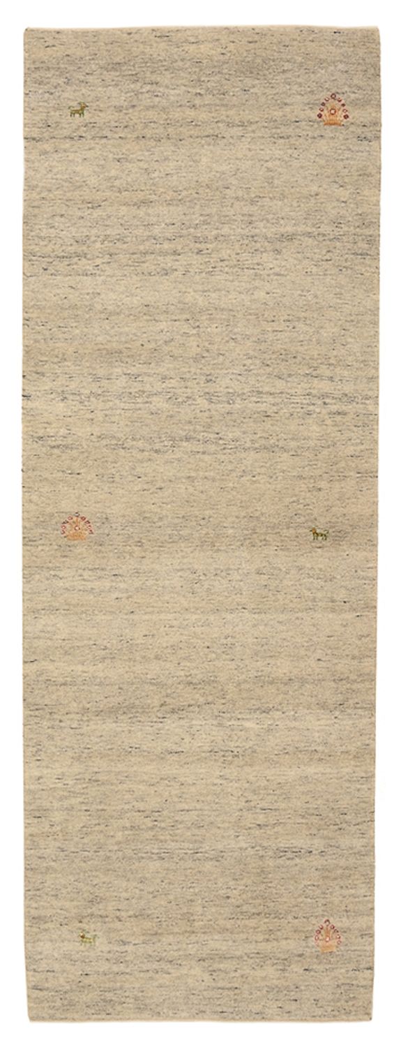 Tappeto corsia Tappeto Gabbeh - Loribaft Indus - 237 x 82 cm - beige scuro