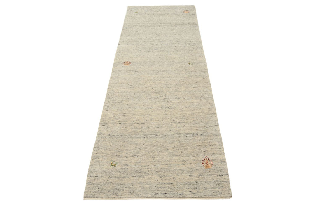 Tappeto corsia Tappeto Gabbeh - Loribaft Indus - 237 x 82 cm - beige scuro