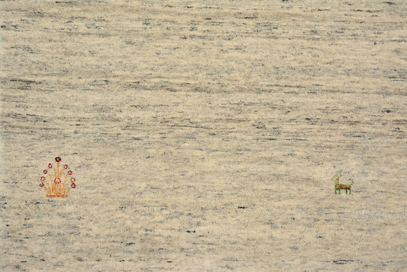 Tappeto corsia Tappeto Gabbeh - Loribaft Indus - 295 x 80 cm - beige scuro