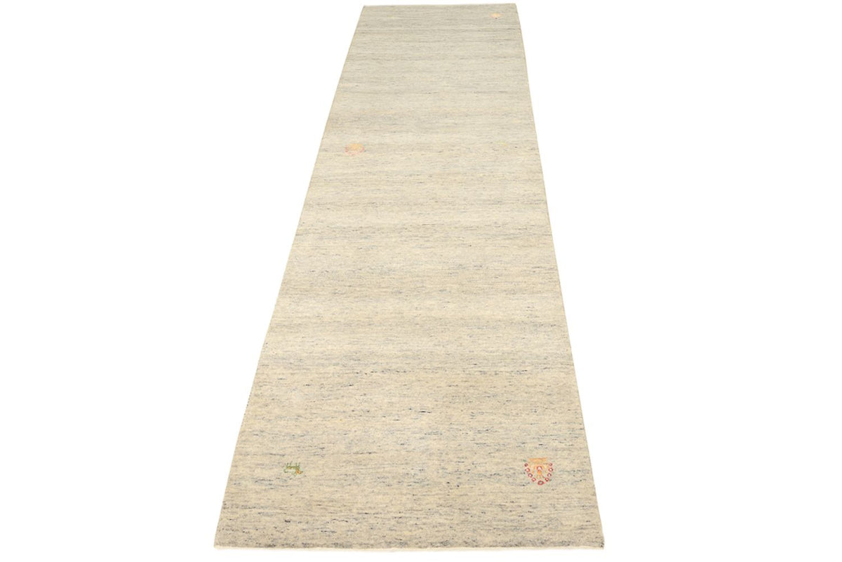 Tappeto corsia Tappeto Gabbeh - Loribaft Indus - 295 x 80 cm - beige scuro