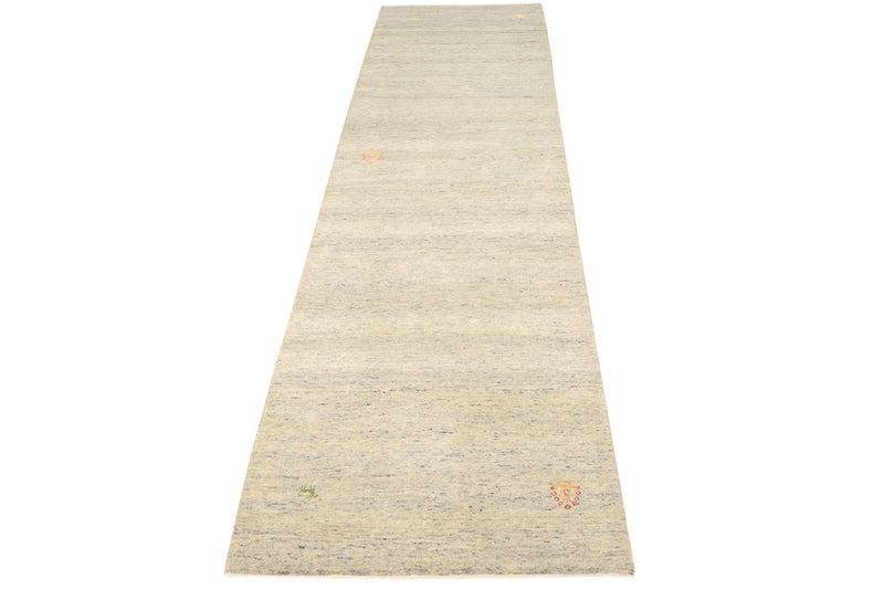 Tappeto corsia Tappeto Gabbeh - Loribaft Indus - 295 x 80 cm - beige scuro