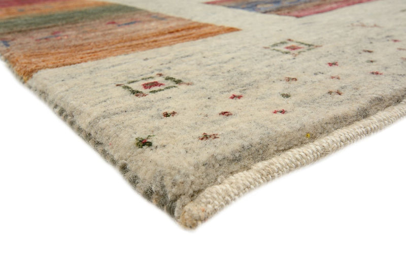 Tappeto Gabbeh - Loribaft Indus quadrato  - 249 x 248 cm - beige scuro