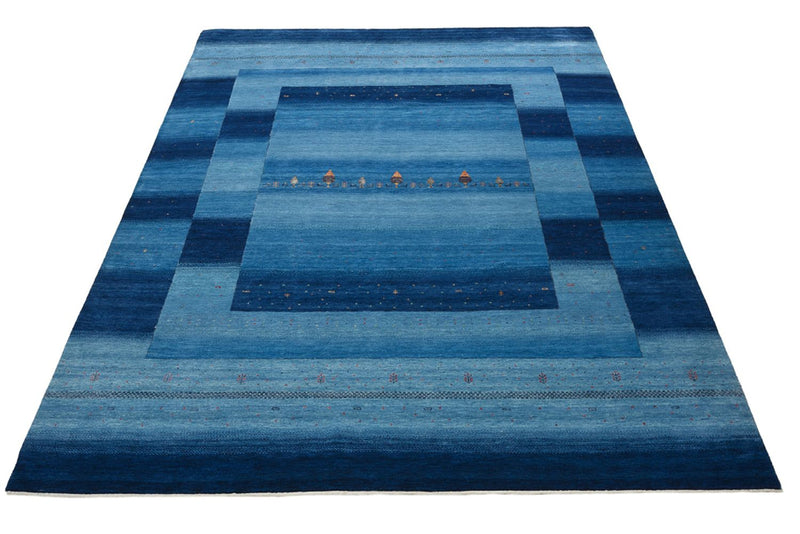 Tappeto Gabbeh - Loribaft Indus - 329 x 253 cm - blu mare
