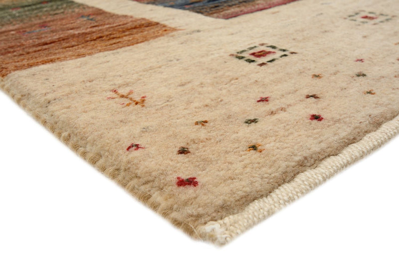 Tappeto Gabbeh - Loribaft Indus quadrato  - 204 x 202 cm - beige chiaro