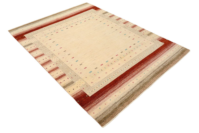 Tappeto Gabbeh - Loribaft Indus - 206 x 156 cm - beige chiaro