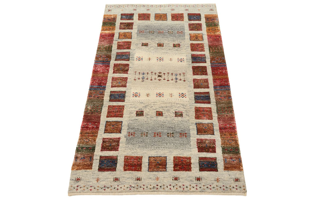 Tappeto Gabbeh - Loribaft Indus - 139 x 74 cm - multicolore