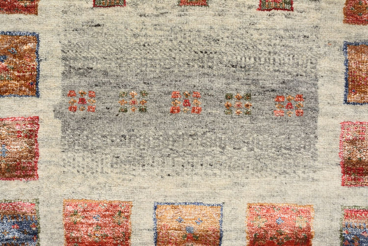 Tappeto Gabbeh - Loribaft Indus - 139 x 74 cm - multicolore