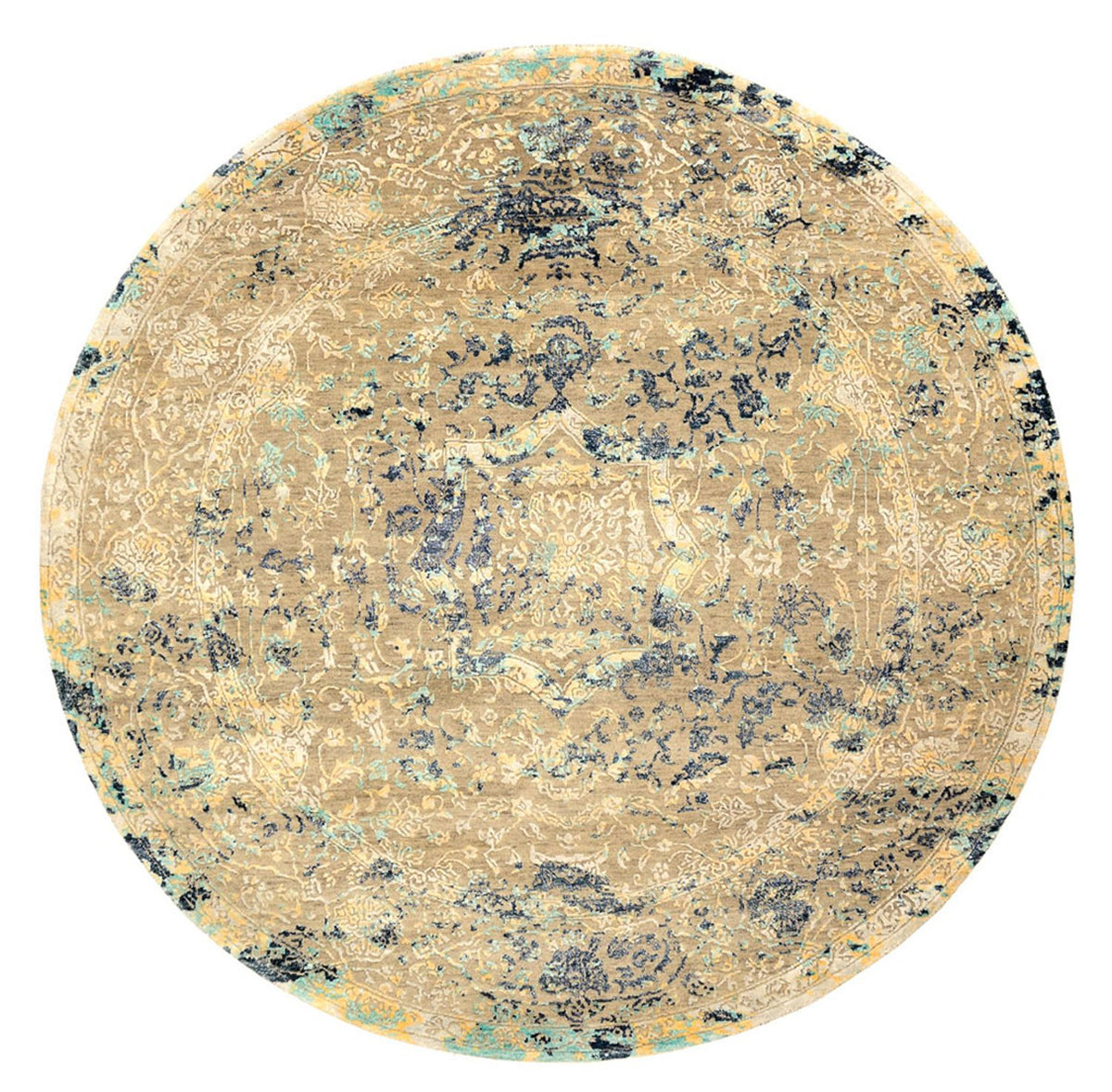 Tappeto di design rotondo  - 201 x 199 cm - multicolore
